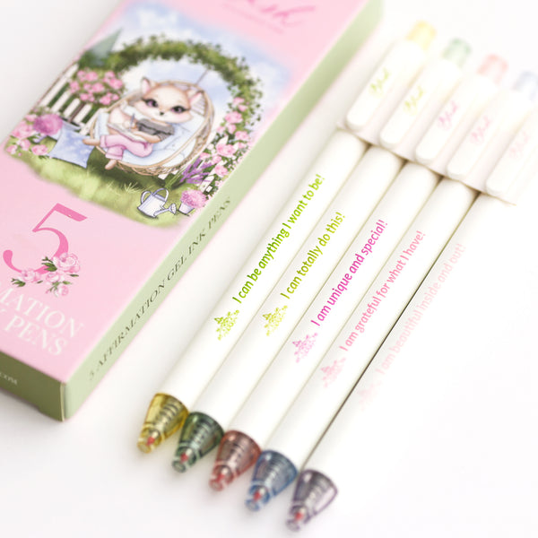Affirmation Gel Pens - Blush The Fox