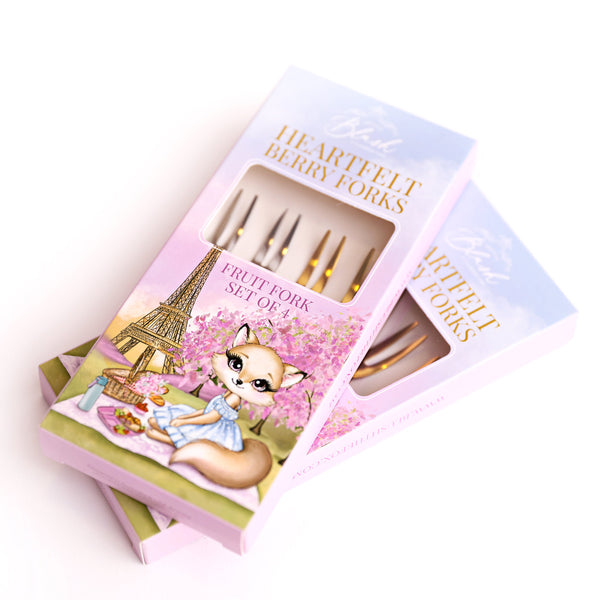 Heartfelt Fruit Forks - Blush the fox